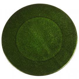 100% Chef Emerald Advance Green Glitter Plate ø17cm