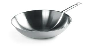 Panvica Wok 3-vrstvová – bez pokrievky, HENDI, ø360x(H)90mm