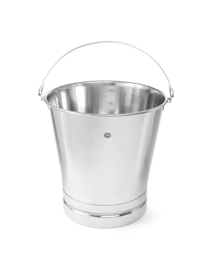 Vedro s prstencovou základňou Profi Line, HENDI, Profi Line, 10L, ⌀280x(H)265mm