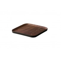 ECO-FRIENDLY BAMBOO PLATE RECTANG. WALNUT 30X12CM