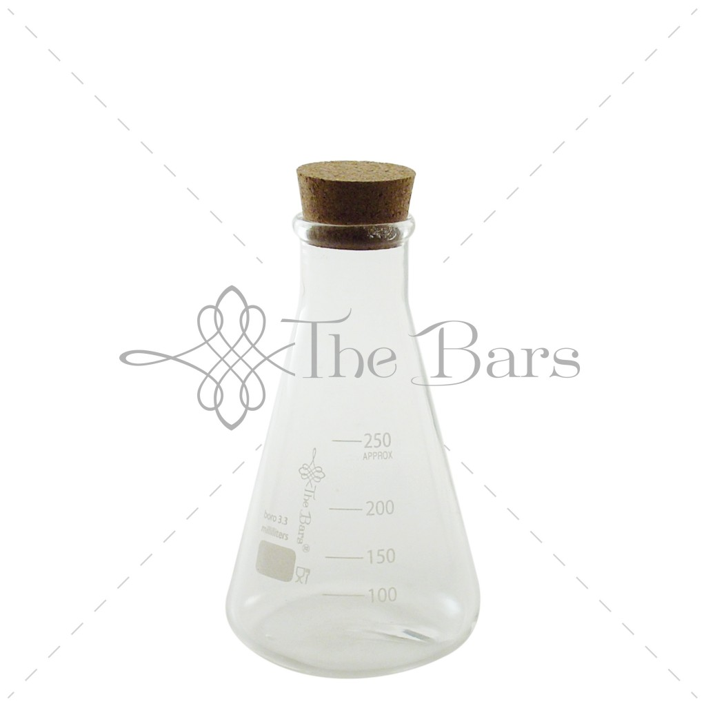 Laboratórna sklenená banka 0,25l- The Bars