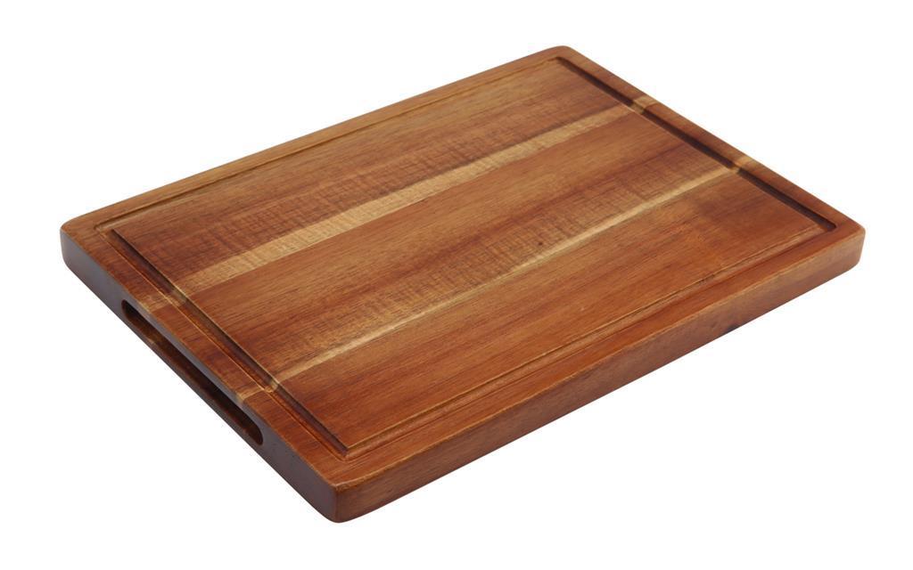 ACACIA WOOD SERVING BOARD 28 X 20 X 2 CM