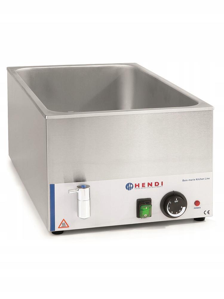 Ranger Ohrievač Bain-Marie s odtokovým kohútikom, HENDI, GN 1/1, 230V/1000W, 576x334x(H)241mm