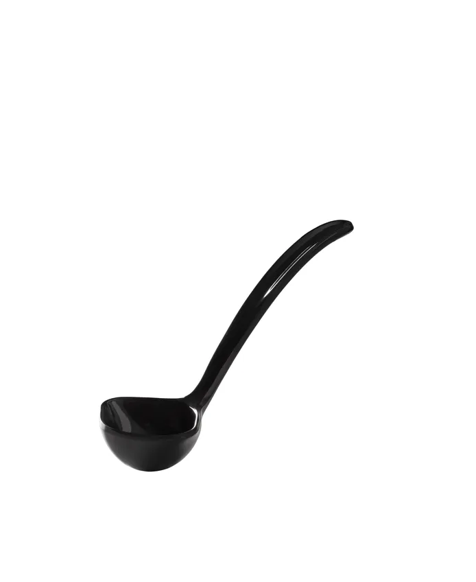 Black melamine sauce ladle 40ml, 180mm