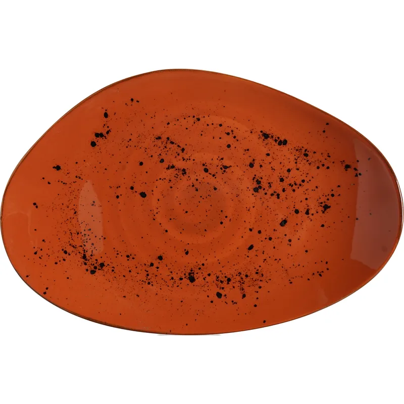 Dahlia organic shape plate, 350x210mm