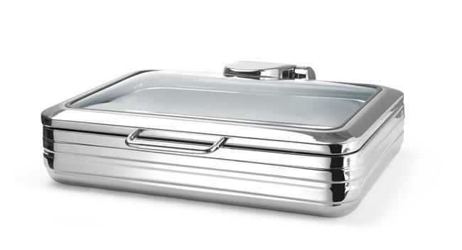 De Luxe Eco Chafing dish with glass cover GN 1/1