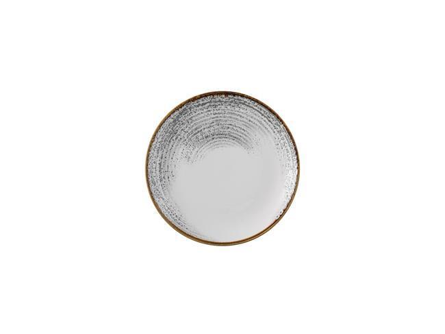Homespun Accents Jasper Grey coupe plate, 288mm
