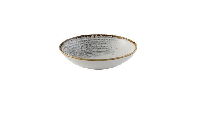 Homespun Accents Jasper Grey coupe bowl, 248mm