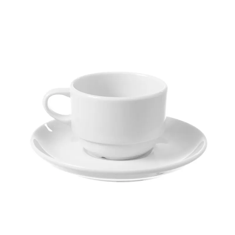 Bianco stackable cup with saucer, 230ml
