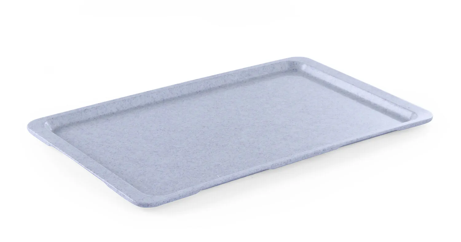 Nevada flat surface tray with flat edge, granite, 530x325mm