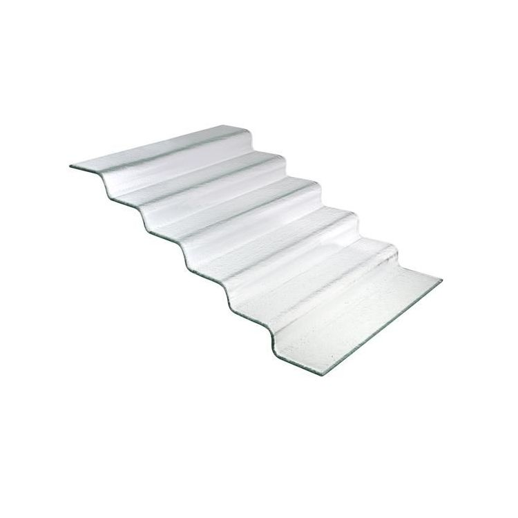 Vetro six-step black glass buffet stairs, 600x455x(H)240mm