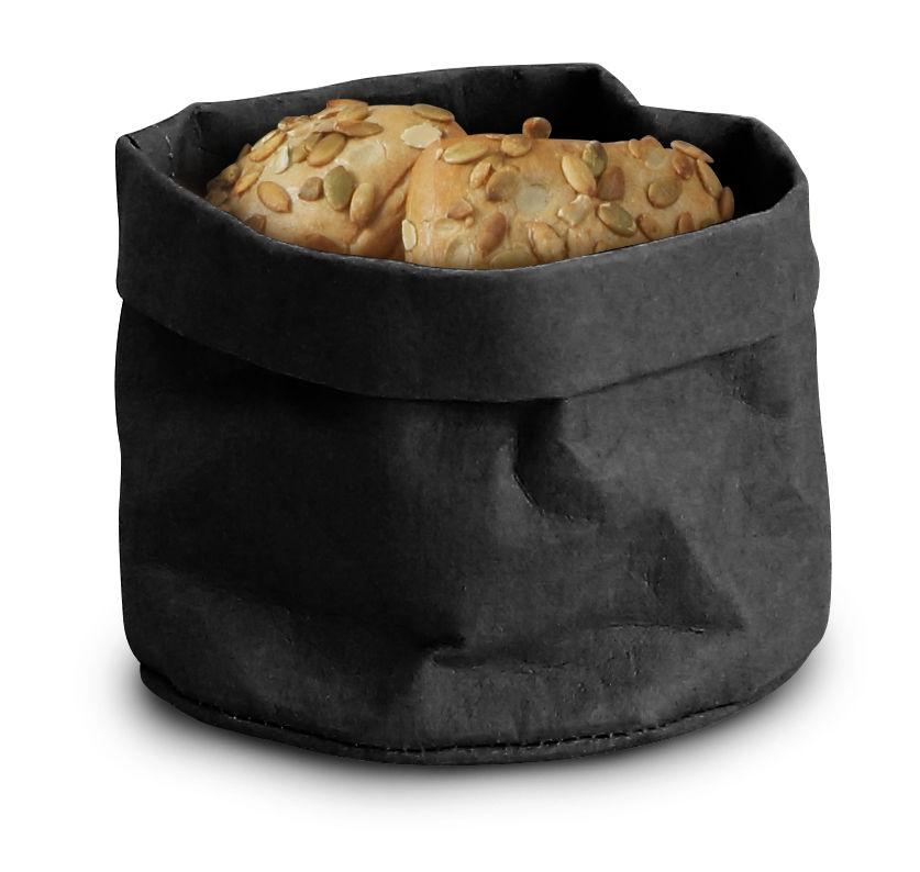 Bread bag / basket, black, 170x(H)150 mm