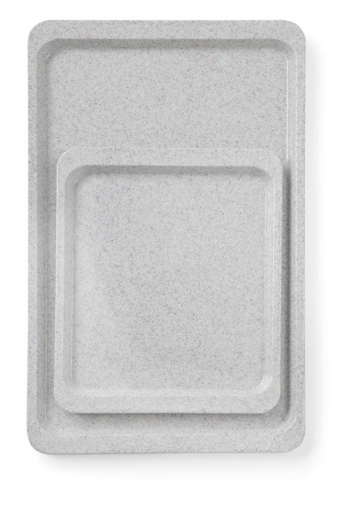 Polyesterová tácka pre samoobslužné reštaurácie, AmerBox, GN 1/2, Grafit, 325x265mm