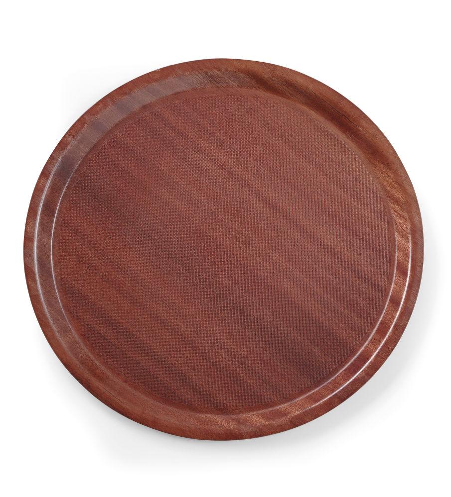 Montana Non-slip Surface Tray, walnut- round, 380mm