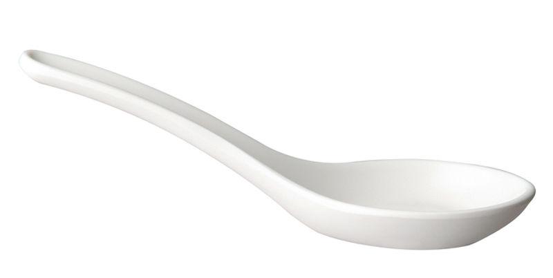 Melamine appetizing spoon, 135x45mm