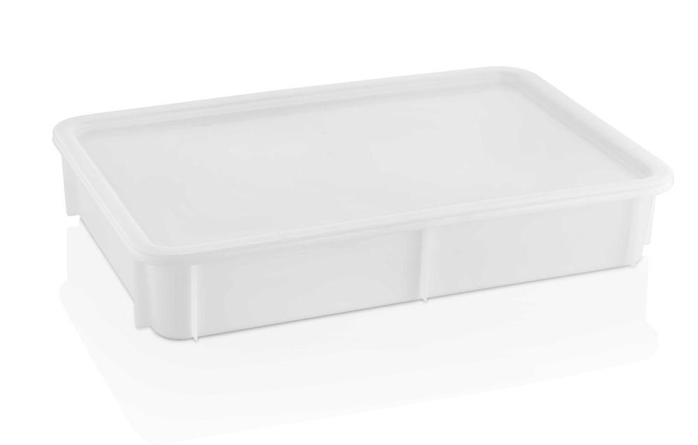 Polypropylene pizza dough container, 600x400x100mm