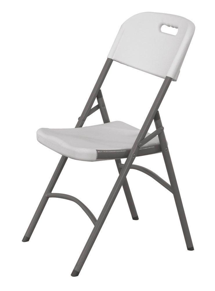 Keteringová stolička – biela, HENDI, max. nosnosť: 180 kg, Biela, 540x440x(H)840mm