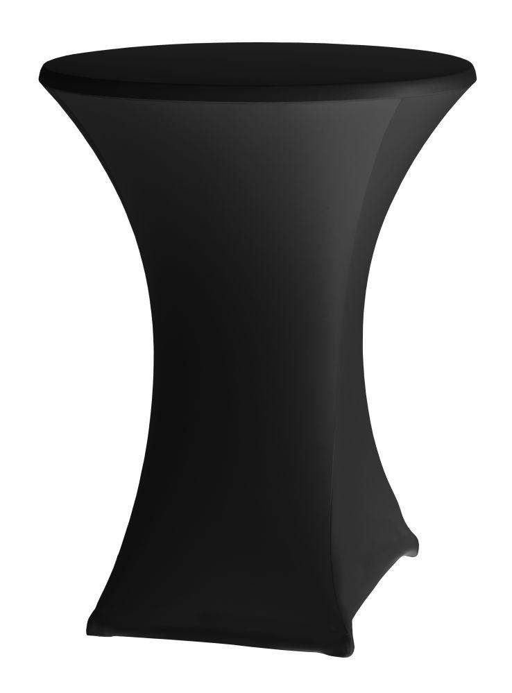Basic table cover, black,śr 800-850x(H)1050-1150mm