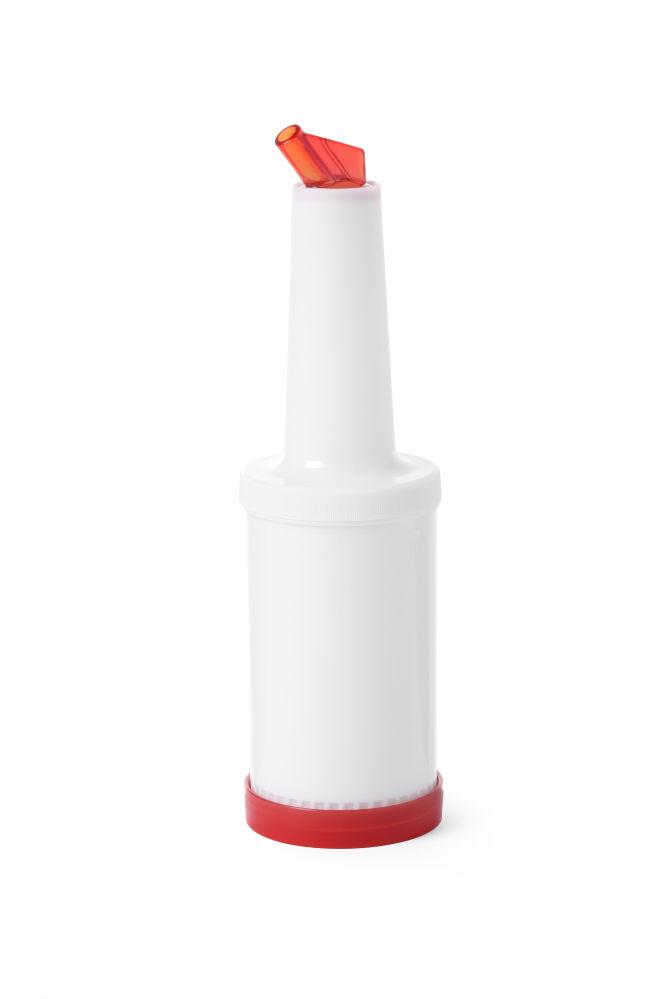 Barmanský dávkovač s vymeniteľnými koncovkami, Bar up, červený, 0,8L, Červená, ø90x(H)300mm