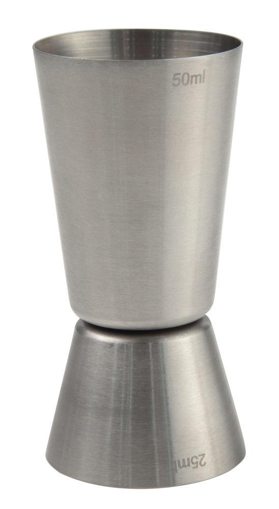 Barmanská mierka - jigger 25/50 ml, BarUp, ⌀43x(H)85mm