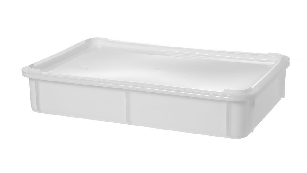 Polyethylene pizza dough container, 600x400x100mm