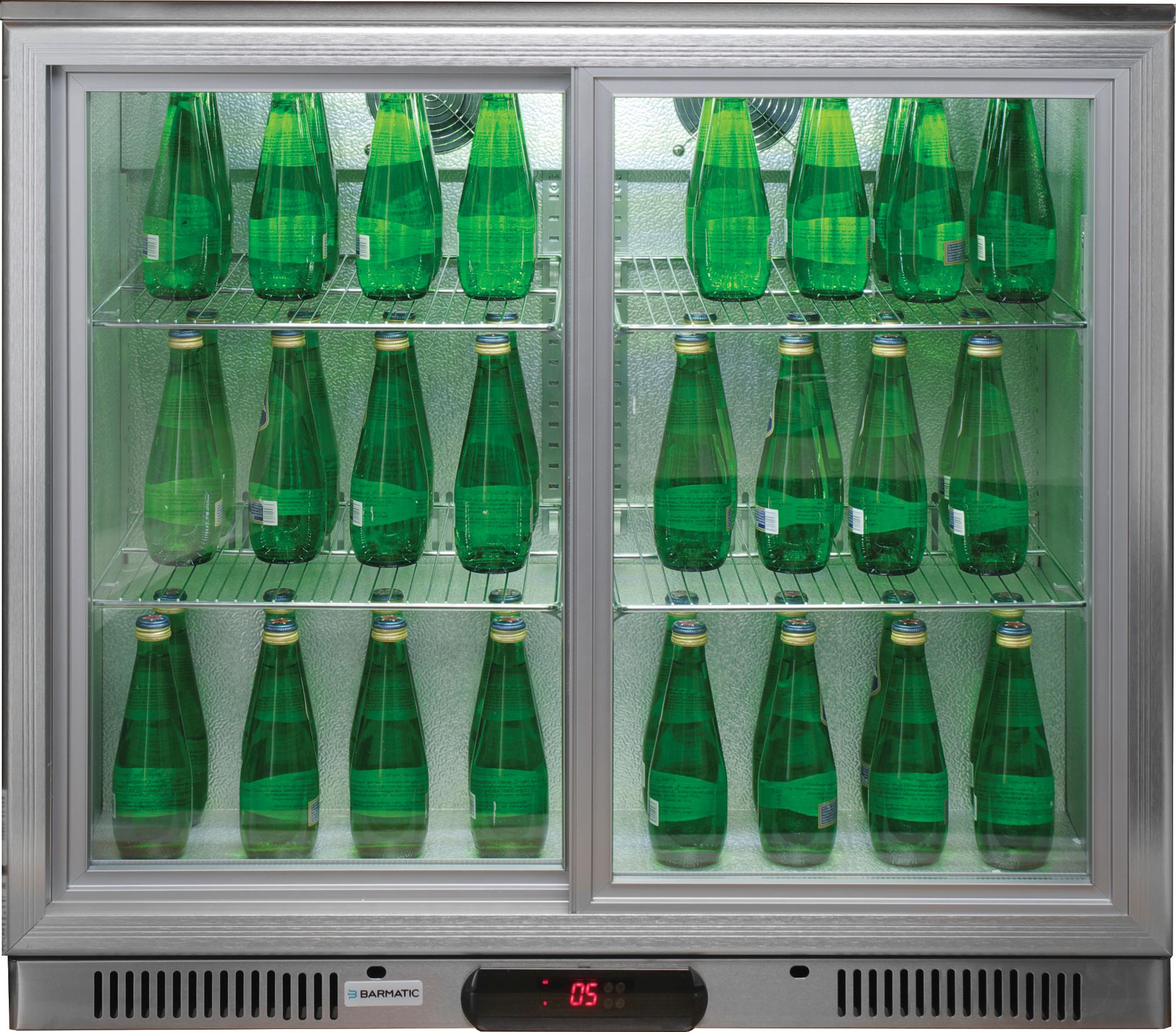 CANDOUR bar cooler 208L with sliding door, 900x500x(H)840mm