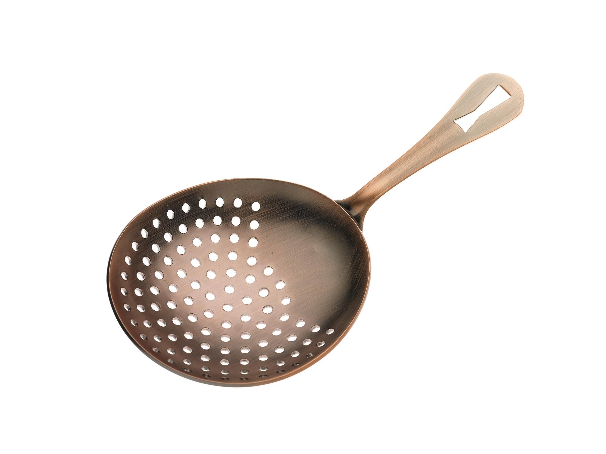 Julep Strainer, Antique Copper, 165mm