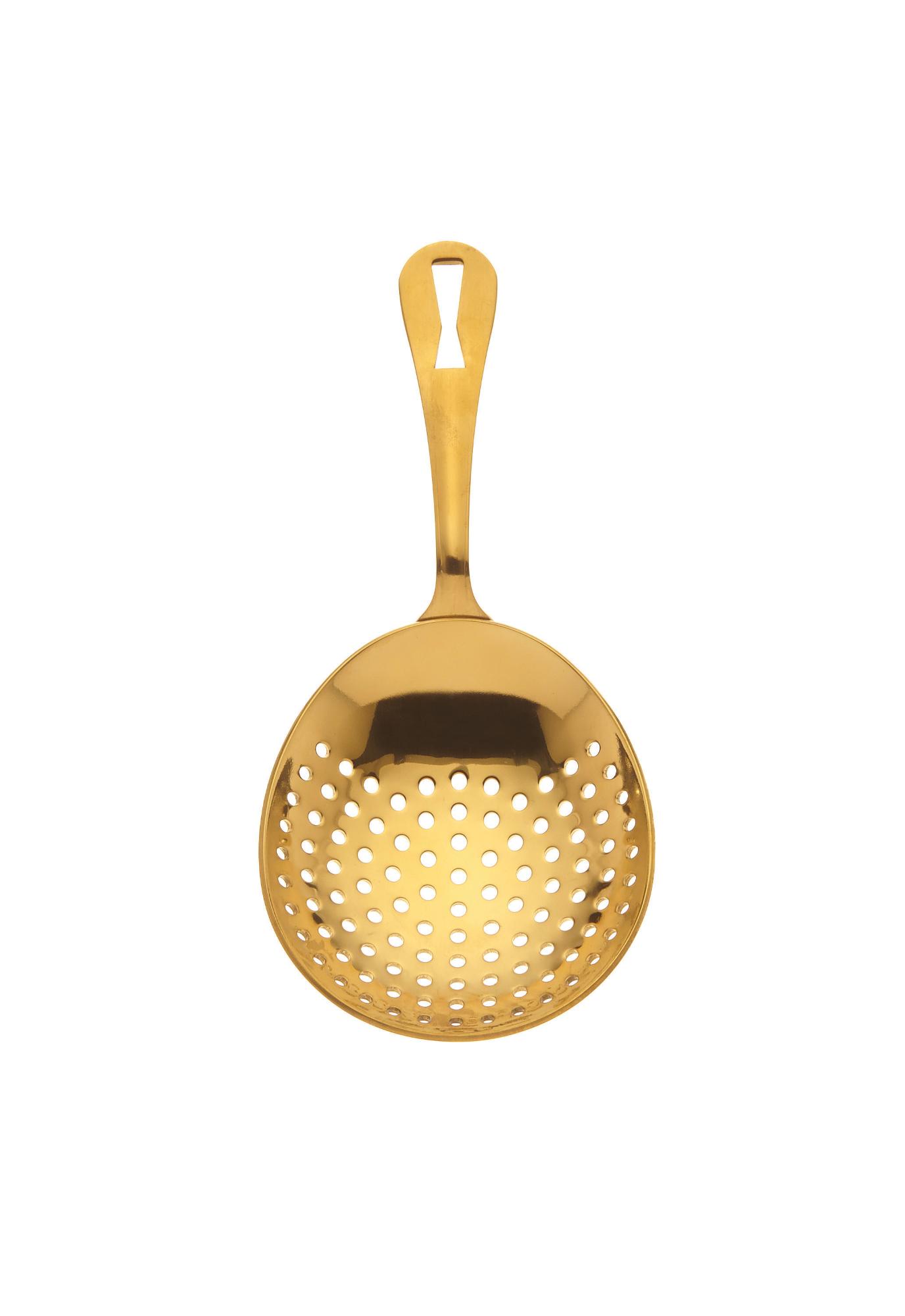 Julep Strainer, Gold plated, 165mm