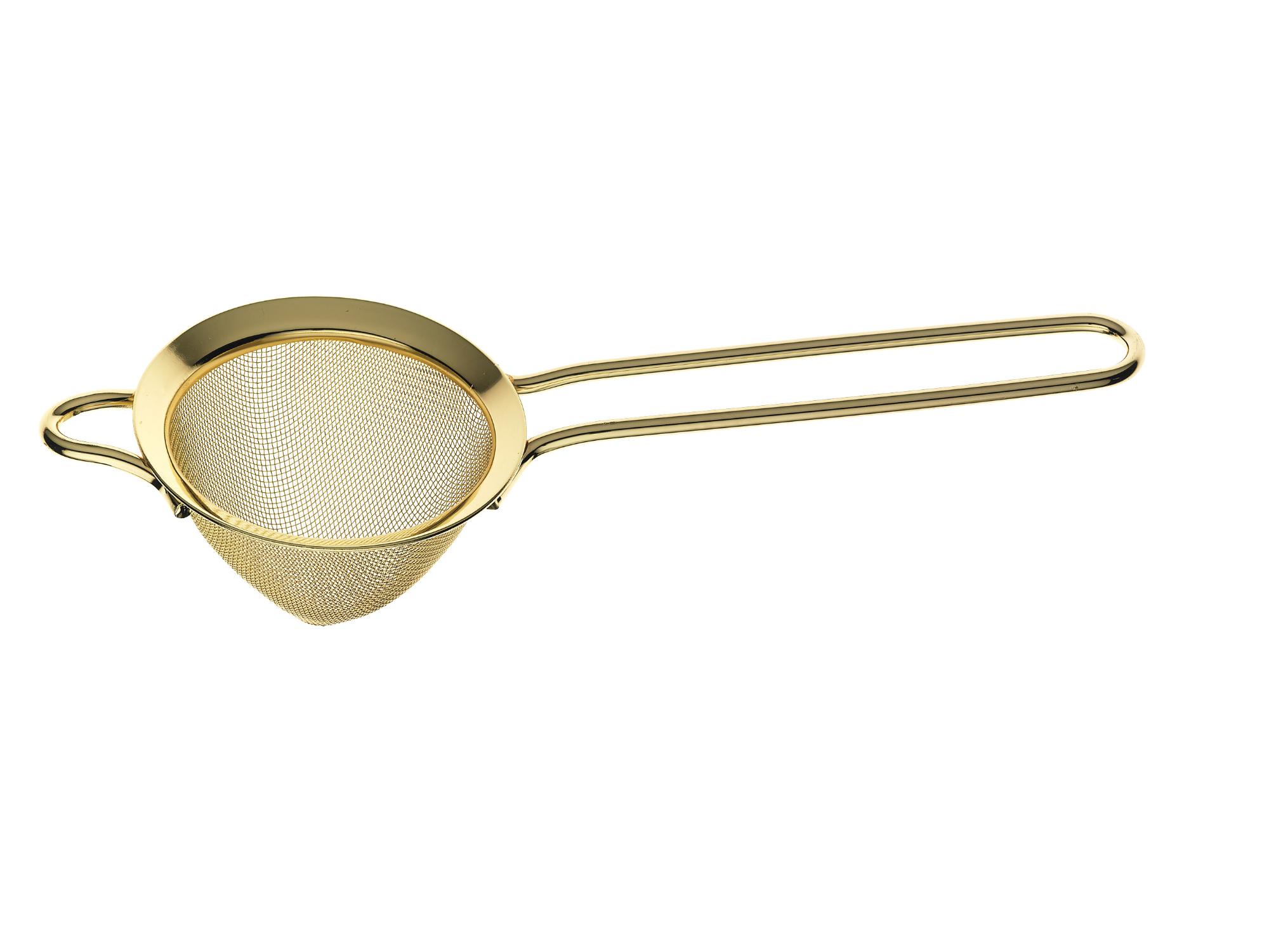 Fine Mesh Strainer, bowl, Gold plated, 89x264mm