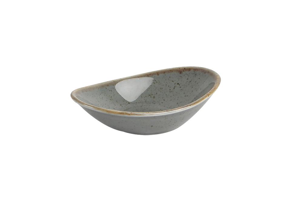 Stone oval mini dish, 110mm