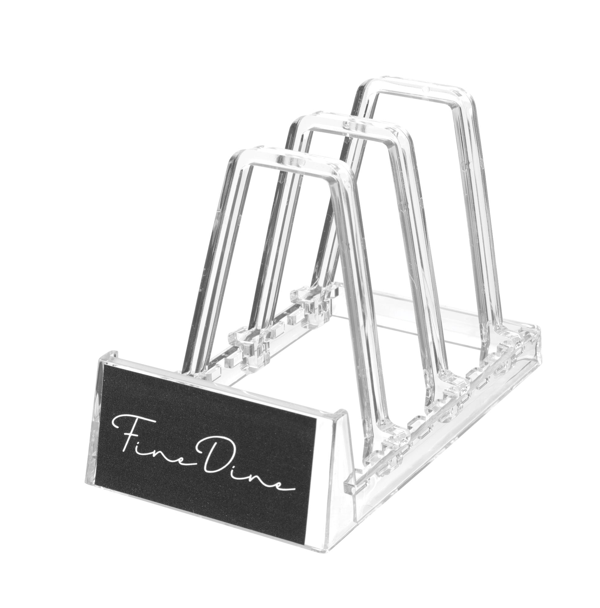 FINE DINE stand for plates