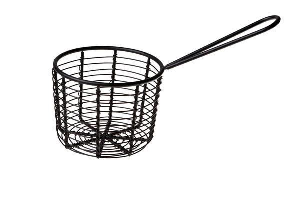 round french fries basket, black, 83mm