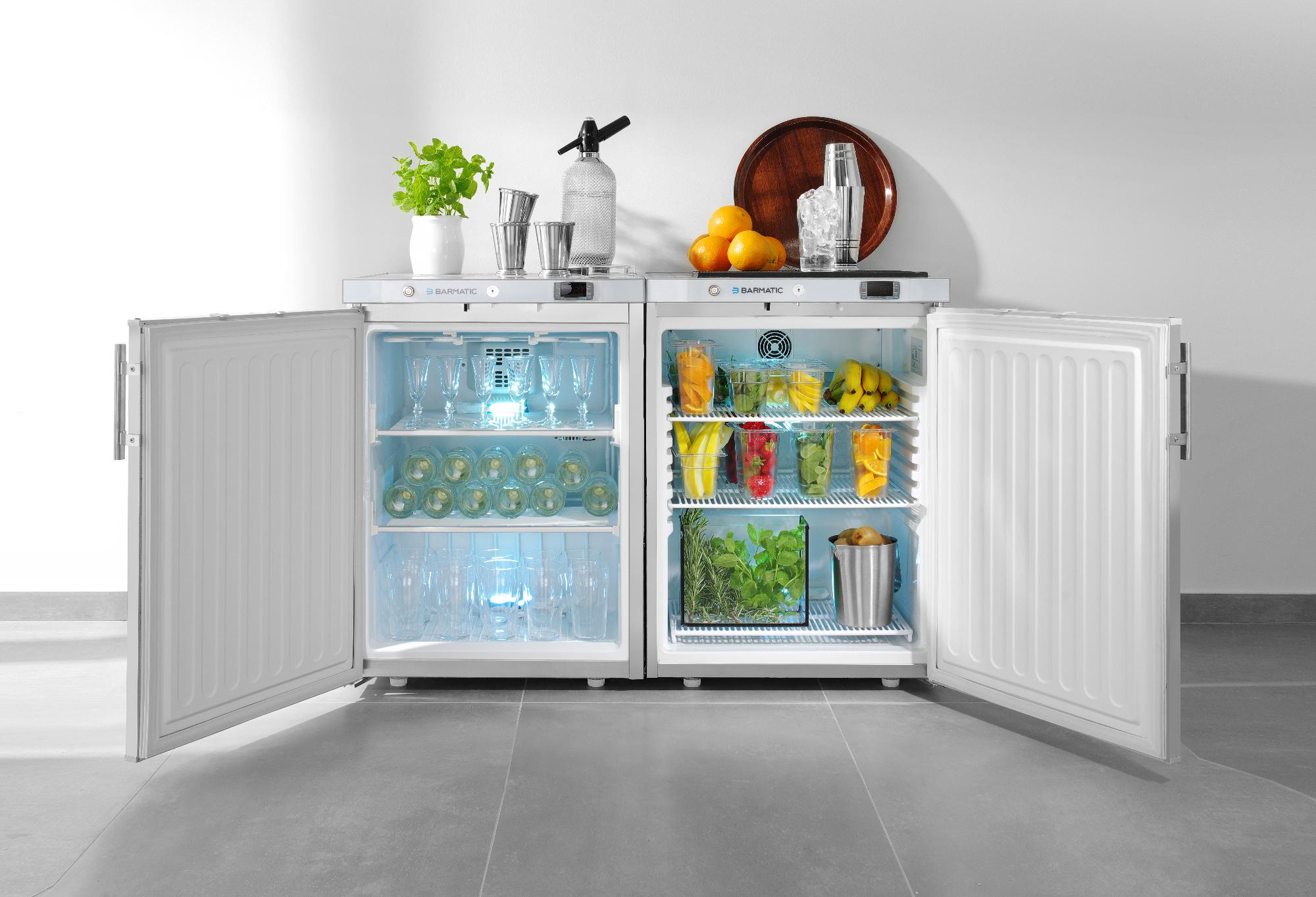 Mistral under-counter bar refrigerator 200l, 598x679x(H)838mm