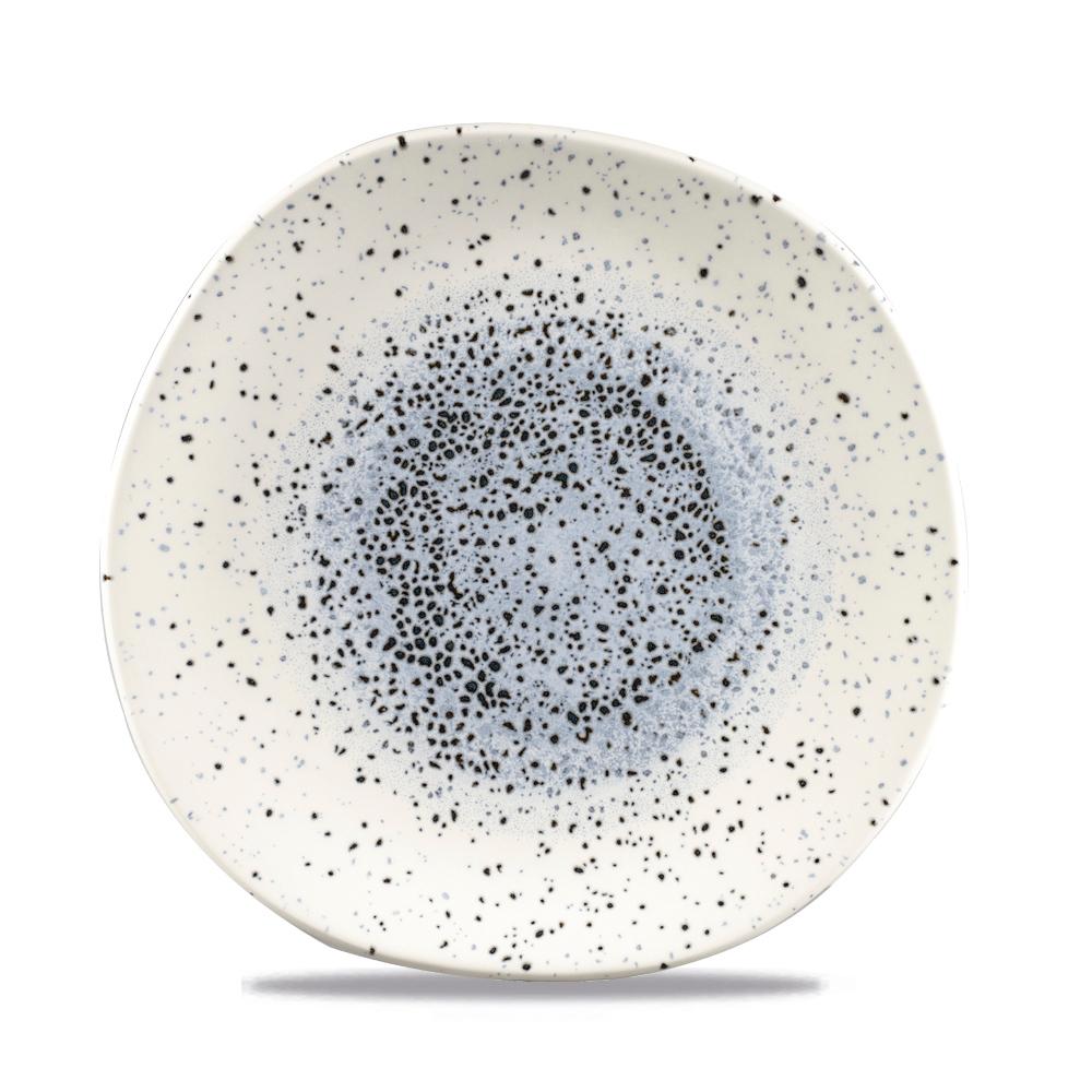 Mineral Blue round trace plate, 210mm