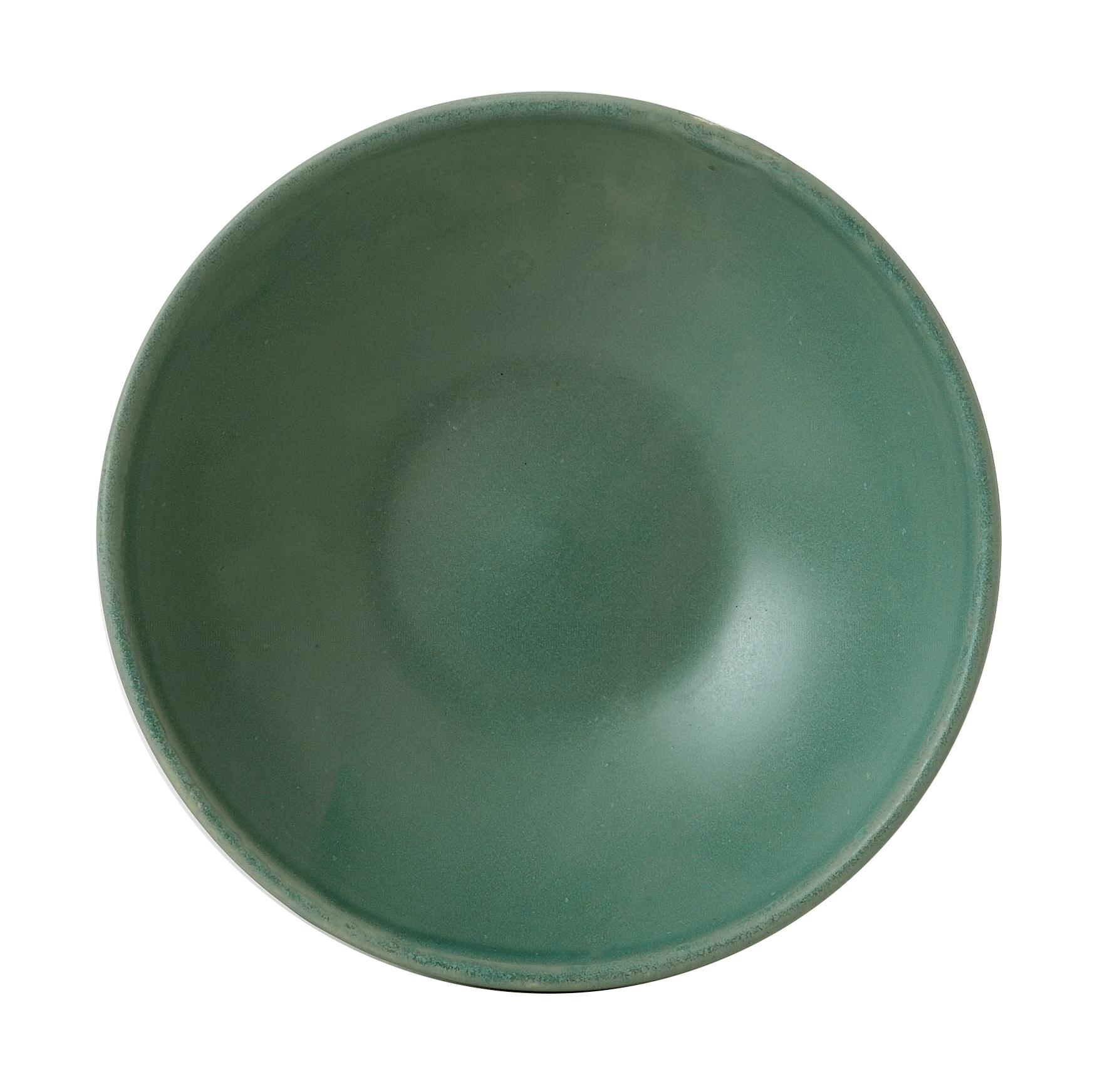 Andorra Green Contour Shallow bowl, 116x40mm