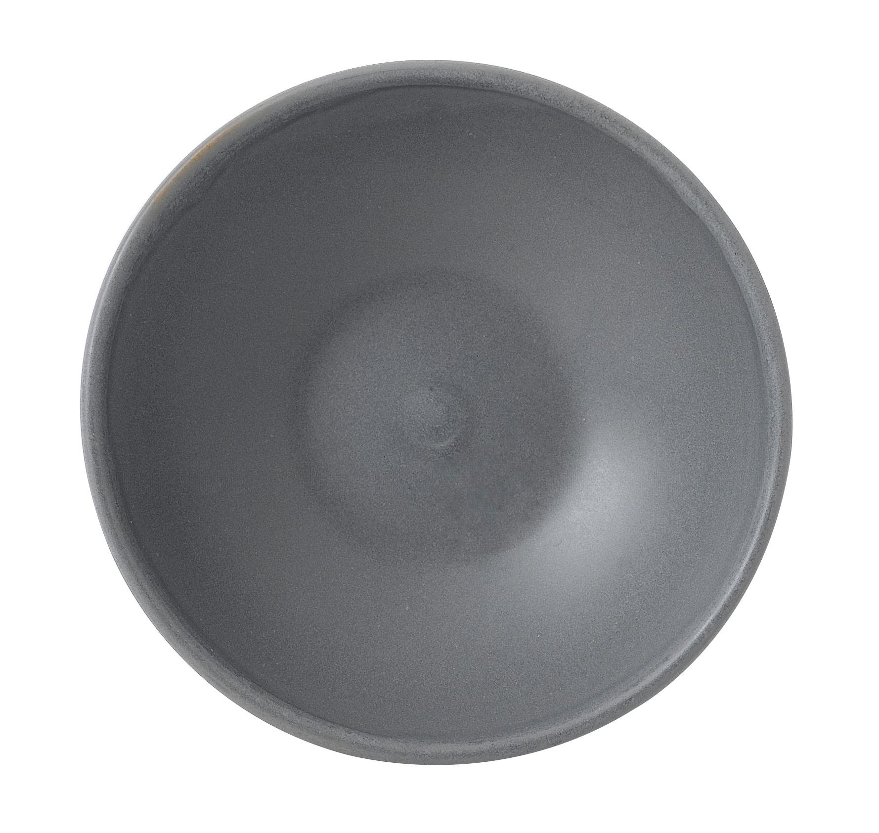 Seattle Grey Contour Shallow bowl, 116x40mm