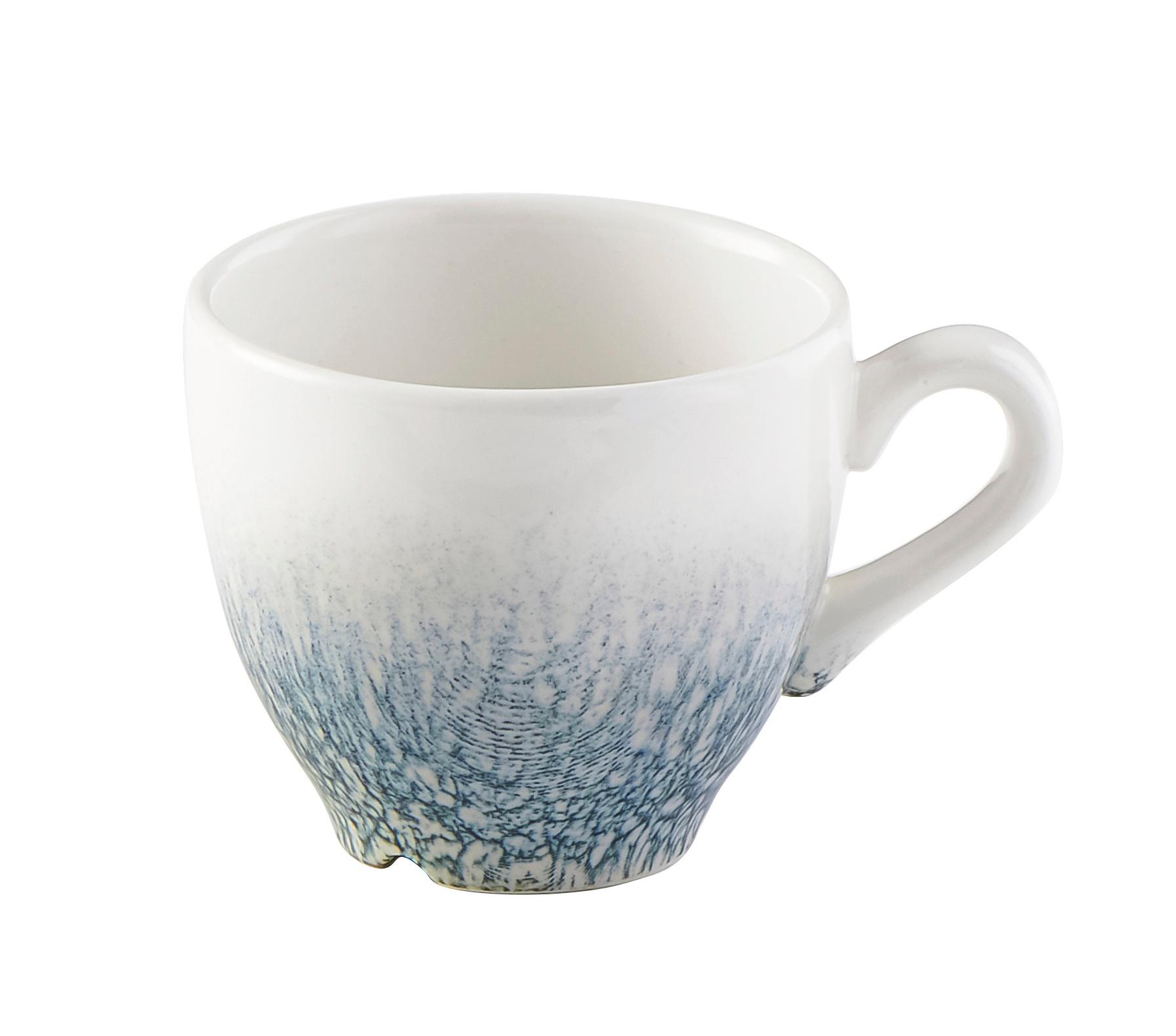 Raku Topaz Blue espresso cup, 100ml