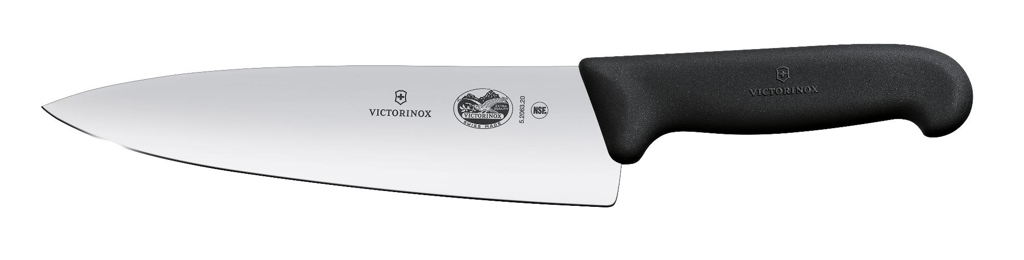 Kuchársky nôž, Victorinox, Čierna, (L)340mm