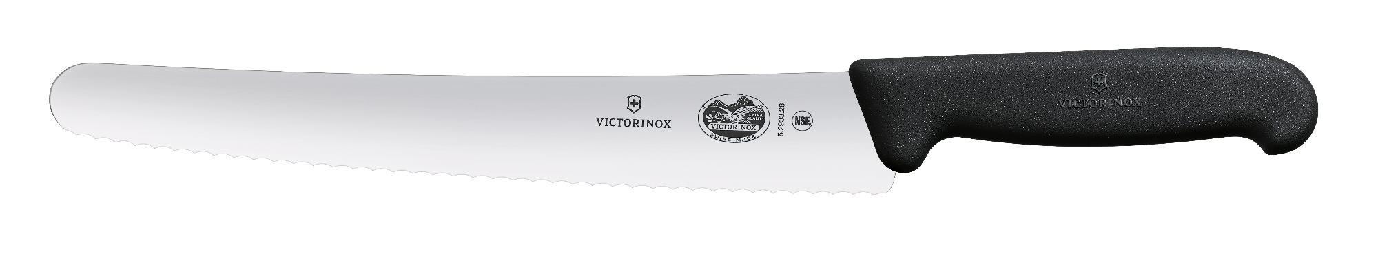 Cukrárenský nôž zúbkovaný, Victorinox, Čierna, (L)382mm