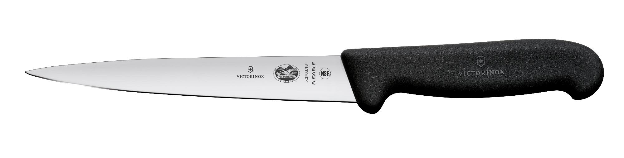 Fibrox filleting knife, 16 cm - black