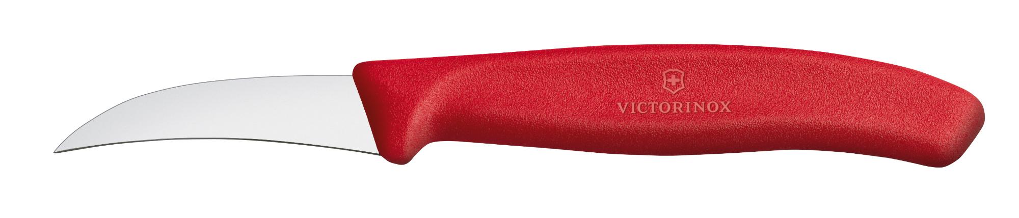 Swiss Classic vegetable knife, curved, 60 mm - red