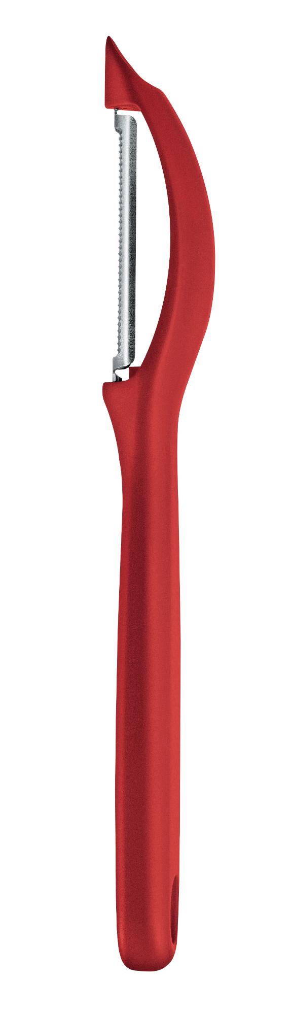 Univerzálna škrabka, zúbkovaná čepeľ, Victorinox, Červená