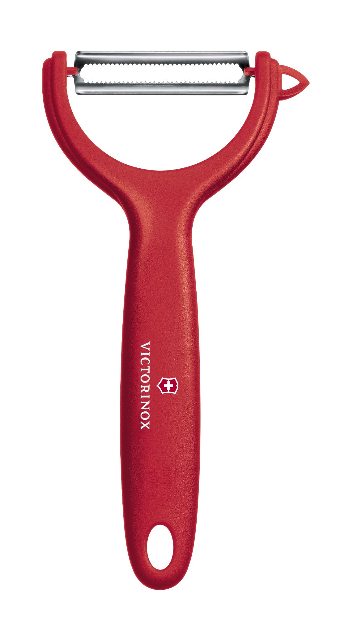 Škrabka na paradajky a kivi, zúbkovaná čepeľ, Victorinox, Červená
