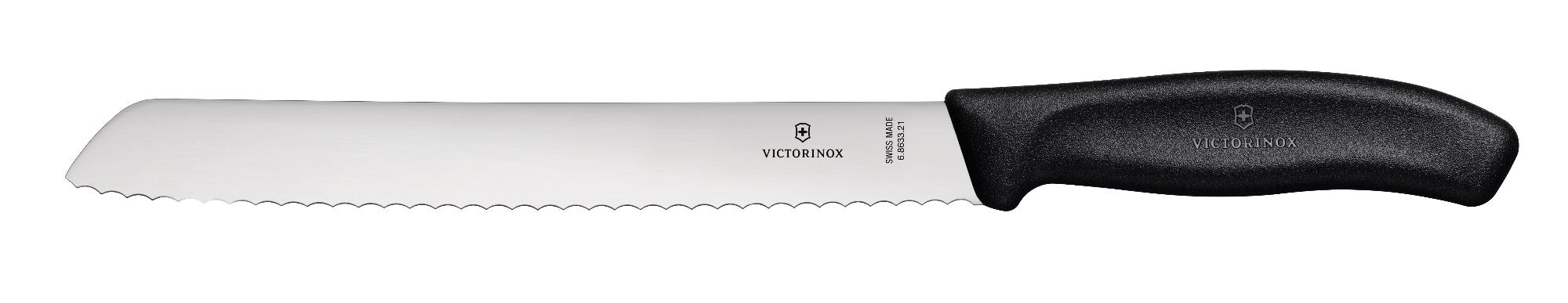 Nôž na chlieb, Victorinox, Čierna, (L)340mm