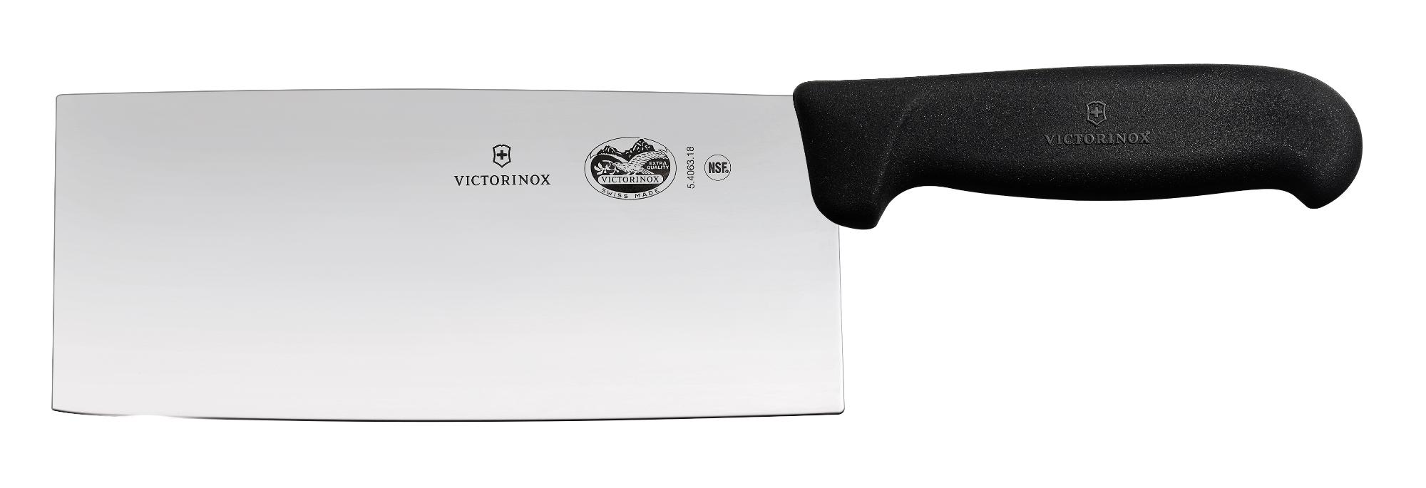Kuchársky nôž, Victorinox, Čierna, (L)308mm