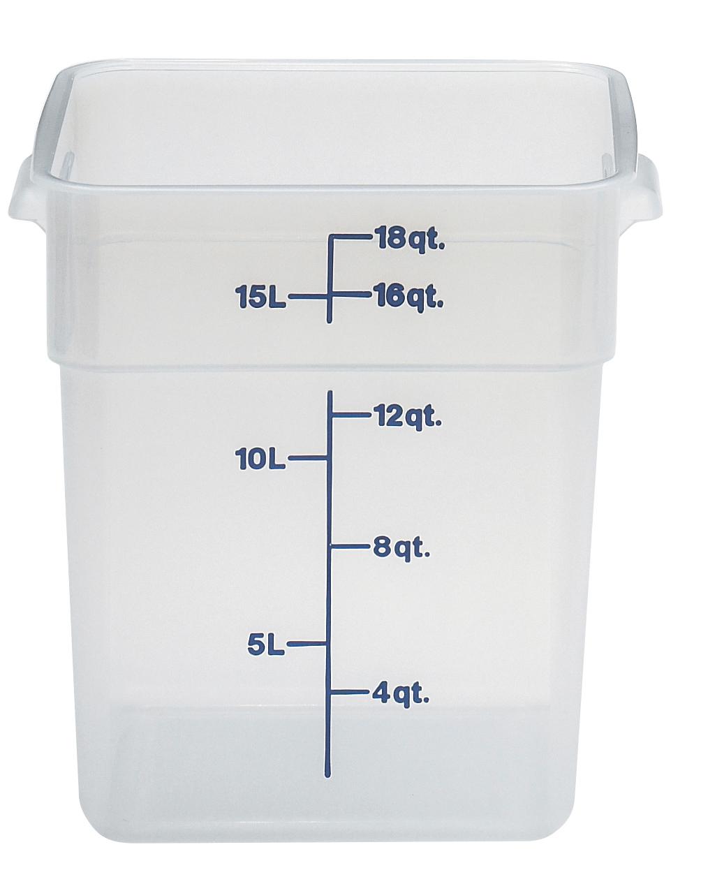 Polypropylén Translucent Camsquare Transparent 17,2 ltr