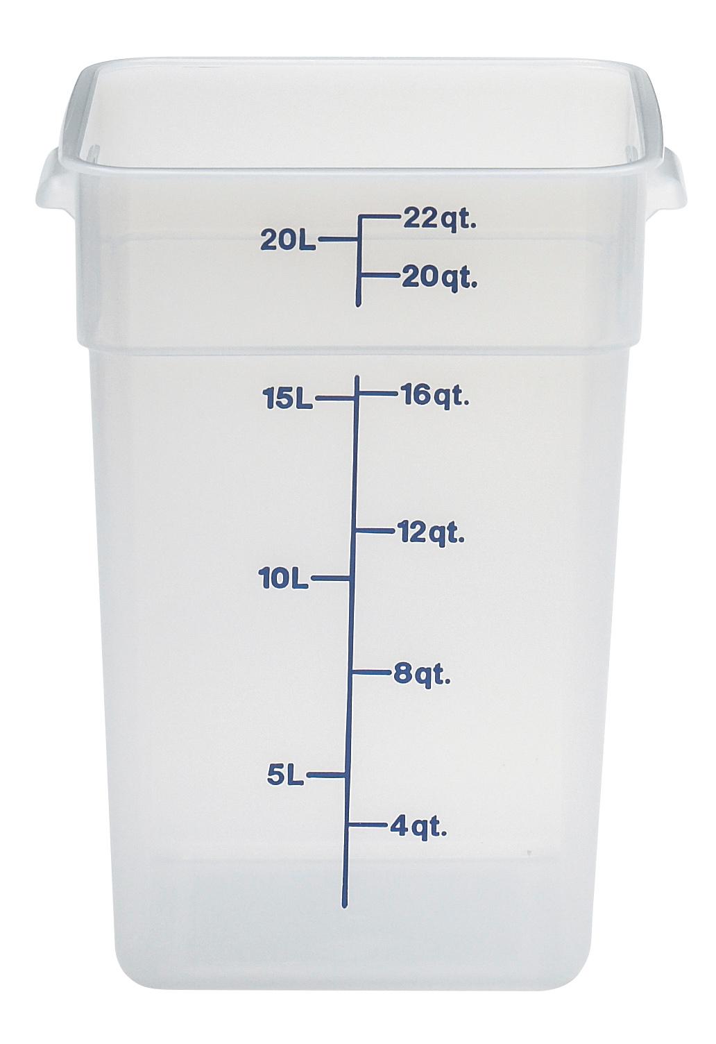 Polypropylén Translucent Camsquare Transparent 20,8 ltr