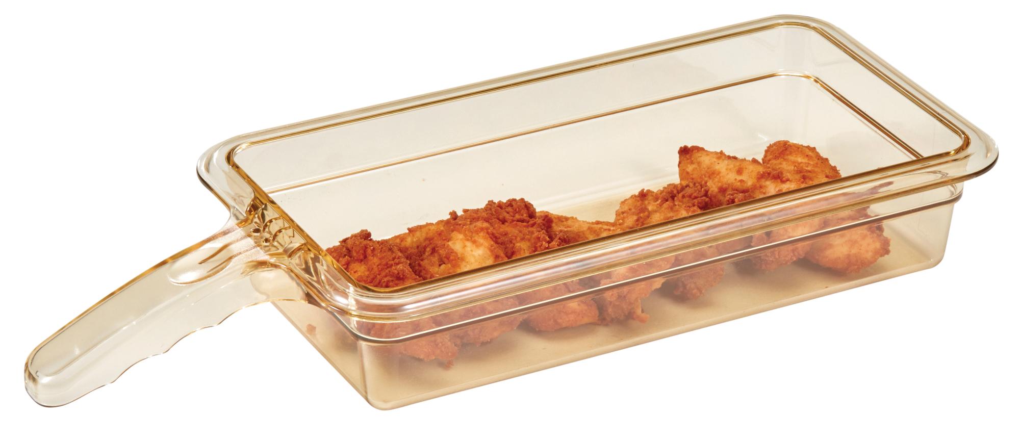 Amber High Heat Gastronorm Panvice na jedlo s jednou rukoväťou GN 1/3 2,5 l