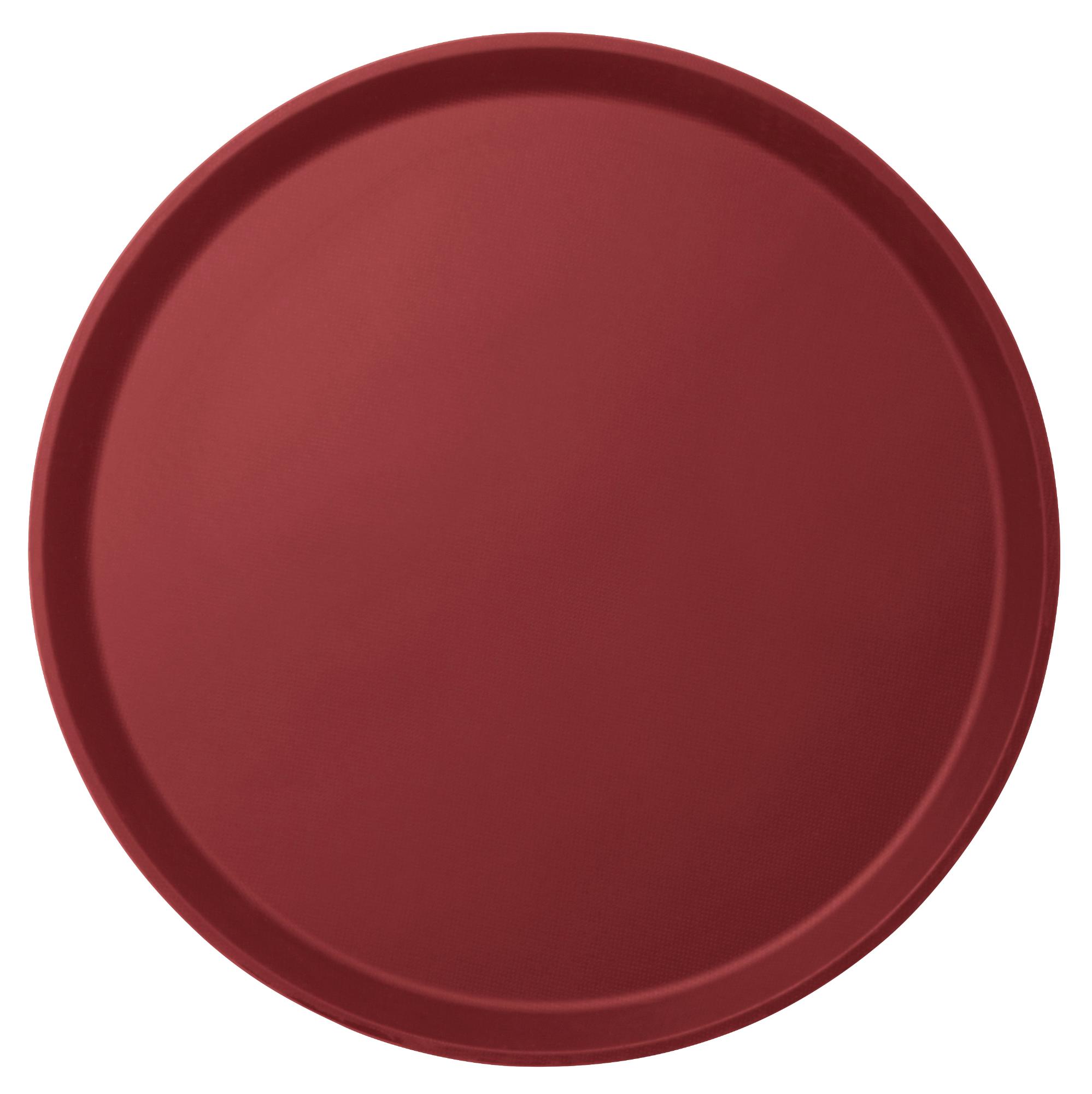 Camtread serving tray, round, non-slip surface, burgundy, 355mm