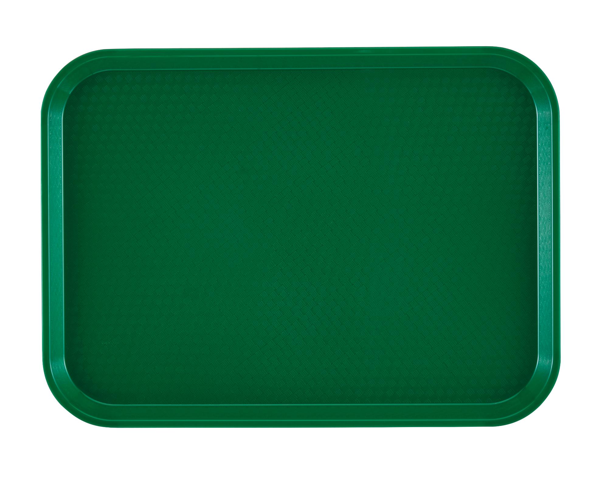Fast Food polypropylene tray, textured surface, green, 300x410 mm